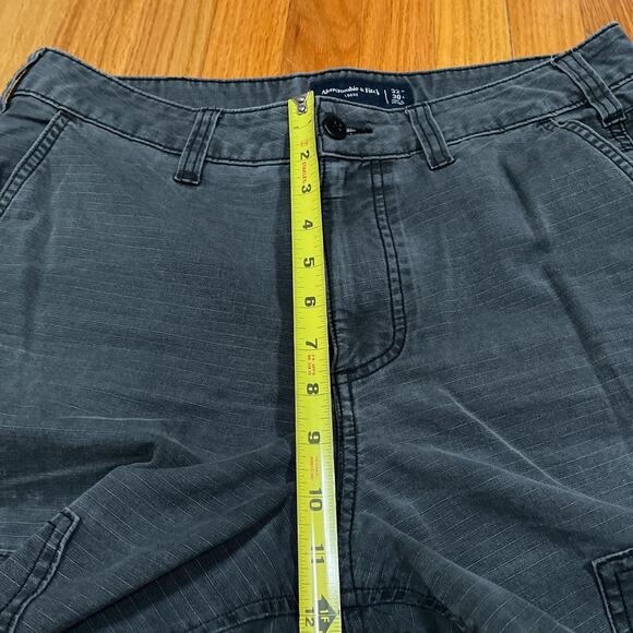 Abercrombie & Fitch Mens 34x27 Loose Fit Double Knee Carpenter Pant Gray Fading - Picture 6 of 10